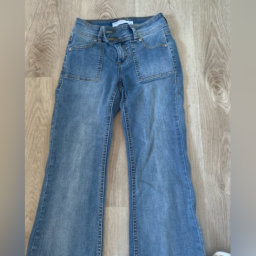 Low rise flare jeans